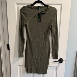 Wild Fable Olive Long Sleeve Dress